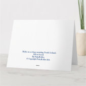 Isländische Weihnachtslandschaft mit Pola.B.Alex C Karte (Rückseite)