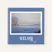 Isländische Winterkunst von Pola.B.Alex Notizblock (Vorderseite)