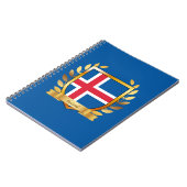 Isländischer Flaggen Schild Notizblock (Linke Seite)