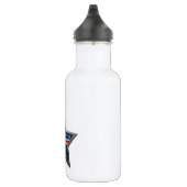 Isländischer Flaggen-Stern Edelstahlflasche (Rechts)