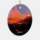 Isländischer Vulkan - Keramik Keramik Ornament (Rechts)