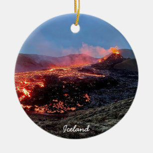 Isländischer Vulkan - Ornament der Keramik
