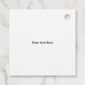 Isländischer Wasserfall - Geschenkanhänger (Rückseite)