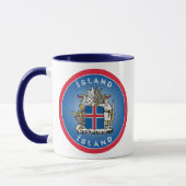 Isländisches Erbe-Emblem Tasse (Links)