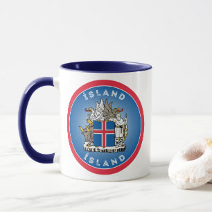Isländisches Erbe-Emblem Tasse
