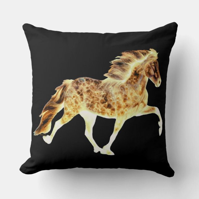 Isländisches Feuerpferd Kissen (Vorderseite)