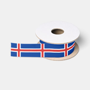 Isländisches Flaggenband Satinband