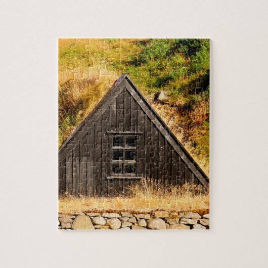 Isländisches Grassodenhaus-Puzzle Puzzle (Vertikal)