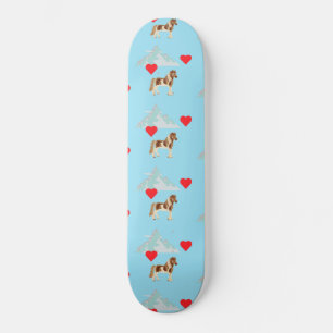 Isländisches Pferd Berg Tierliebhaber Rotes Herz Skateboard