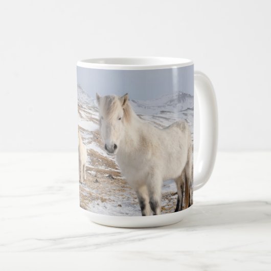 Isländisches Pferd | Blonduos, Island Kaffeetasse (VorderseiteRechts)