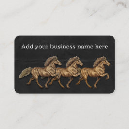 Isländisches Pferd der 30er Jahre Visitenkarte