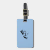 Isländisches Pferd Gepäckanhänger (Vorderseite vertikal)