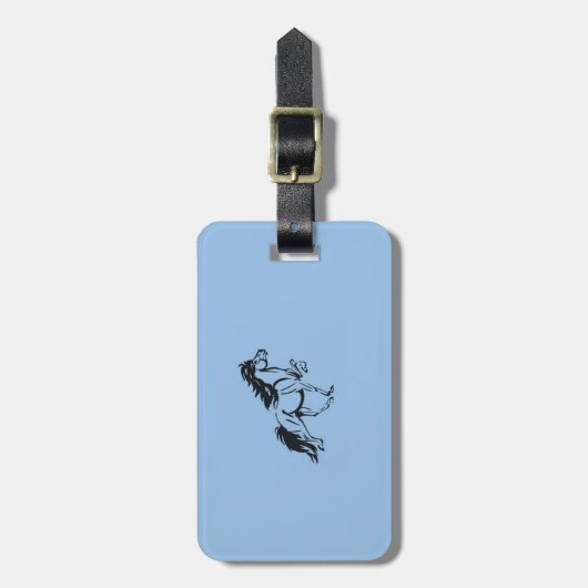 Isländisches Pferd Gepäckanhänger (Vorderseite vertikal)