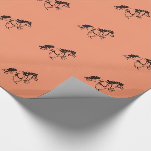 Isländisches Pferd Geschenkpapier (Ecke)