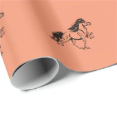 Isländisches Pferd Geschenkpapier (Rolleneckpunkt)