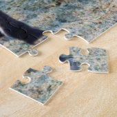 Isländisches Pferd im Winter auf Island Puzzle (Seite)