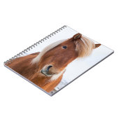 Isländisches Pferd im Winter Notizblock (Linke Seite)