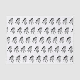 Isländisches Pferd in Bewegung Seidenpapier