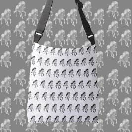 Isländisches Pferd in Bewegung Tragetaschen Mit Langen Trägern