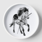 Isländisches Pferd in Bewegung Uhr (Vorderseite)