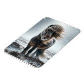 Isländisches Pferd in seinem Element Magnet (Linke Seite)