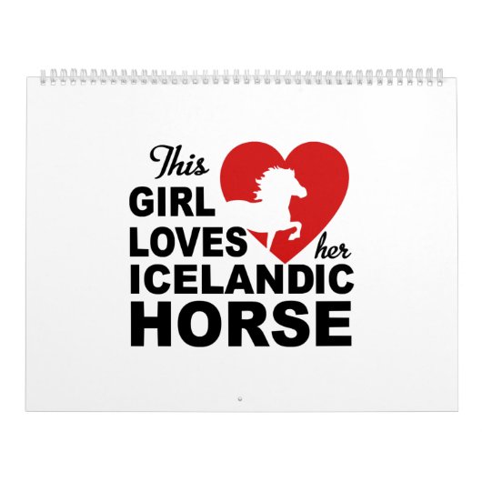 Isländisches Pferd Kalender (Titelbild)