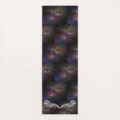 Isländisches Pferd namens Grá Charismatic Nebula Yogamatte (Rückseite)