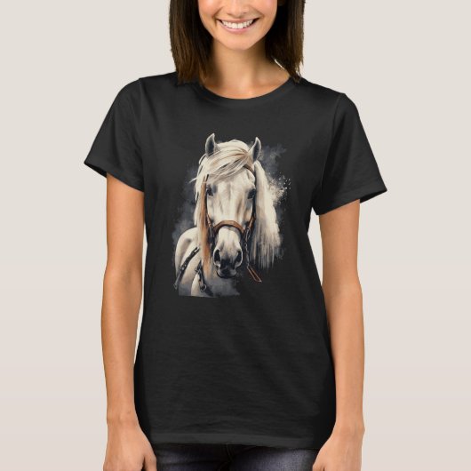 Isländisches Pferd Pferd T-Shirt (Vorderseite)