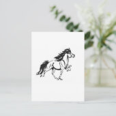 Isländisches Pferd Postkarte (Stehend Vorderseite)