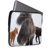 Isländisches Pferd-Potrait, Island Laptopschutzhülle (Vorne Rechts)