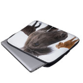 Isländisches Pferd-Potrait, Island Laptopschutzhülle (Vorne Knopf)