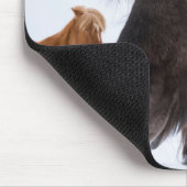 Isländisches Pferd-Potrait, Island Mousepad (Ecke)