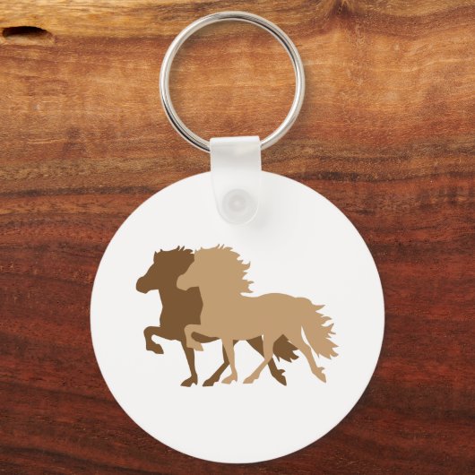 Isländisches Pferd Schlüsselanhänger (Vorderseite)