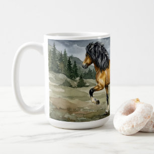 Isländisches Pferd Stormur am Meer Kaffeetasse