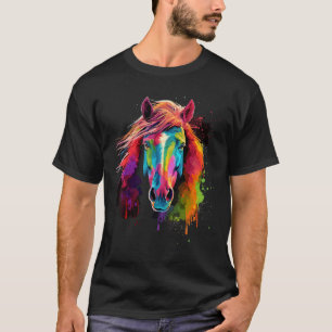 Isländisches Pferdereiten Dressur Springen Pferd T-Shirt
