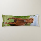 Isländisches Pony Tölt an den lustigen Seitenschläferkissen (Rückseite)