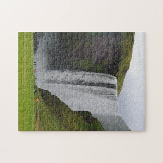 Isländisches Wasserfallpuzzlespiel Puzzle (Horizontal)