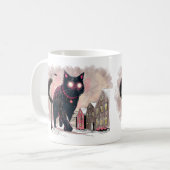 Isländisches Weihnachtsgebäck Cat Kaffeetasse (Vorderseite Links)