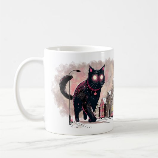Isländisches Weihnachtsgebäck Cat Kaffeetasse (Links)
