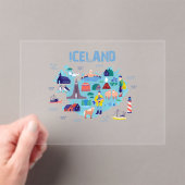 Islandkarte Acryleinladungen (Insitu (Handheld))