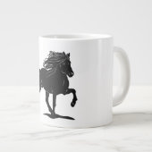 Islandpferd im Tölt Jumbo-Tasse (Vorderseite Rechts)