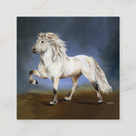 Islandpferd Quadratische Visitenkarte