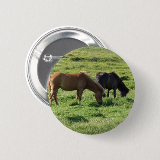 Islandpferde Button (Vorne & Hinten)