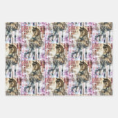 Islandpferde  geschenkpapier set (Vorderseite 2)