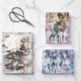 Islandpferde  geschenkpapier set