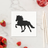 Islandpferde-Motiv Serviette (Beispiel)