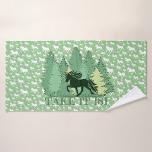 Islandpferdeherde take it isi  badhandtuch set