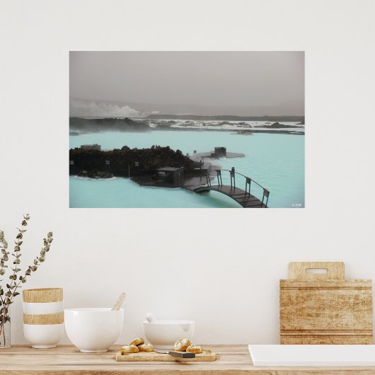 Islands blaue Lagune Poster (Küche)