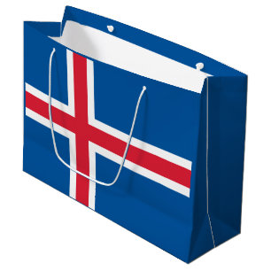 Islands Flagge Große Geschenktüte