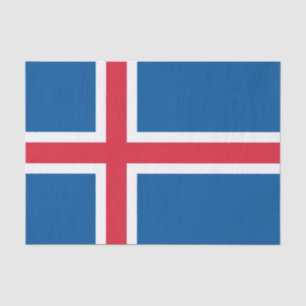 Islands Flagge Seidenpapier